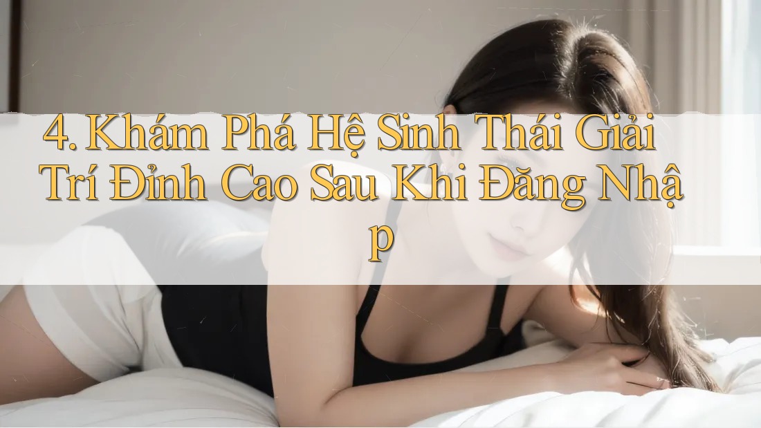4. Khám Phá Hệ Sinh Thái Giải Trí Đỉnh Cao Sau Khi Đăng Nhập