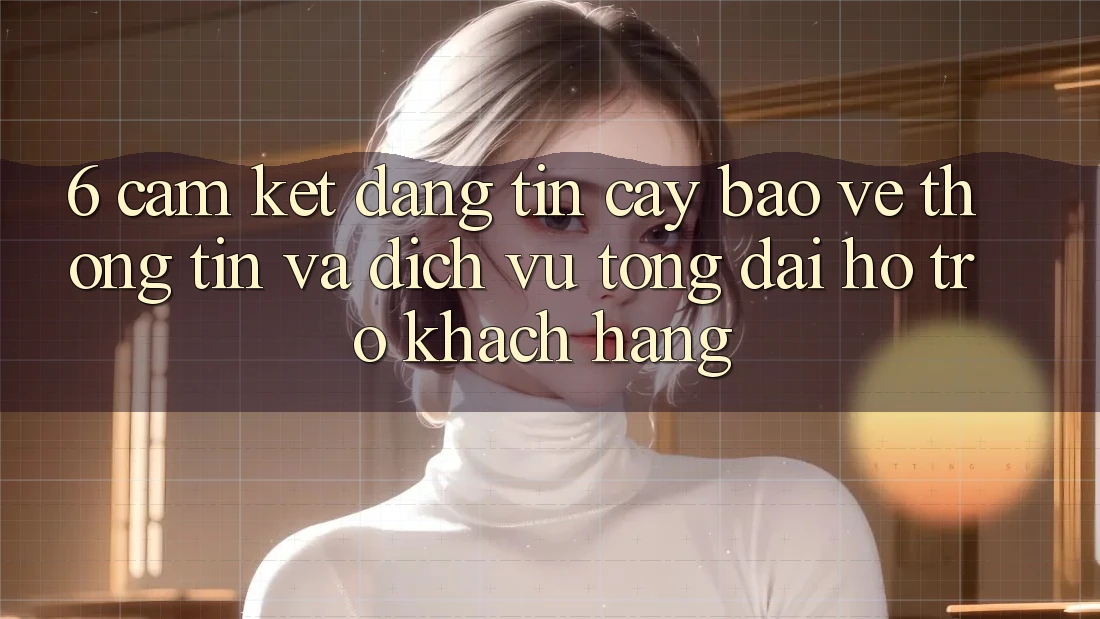 6. Cam Kết Đáng tin cậy Bảo vệ thông tin Và Dịch Vụ Tổng đài hỗ trợ Khách Hàng 6. Cam Kết Đáng tin cậy Bảo vệ thông tin Và Dịch Vụ Tổng đài hỗ trợ Khách Hàng