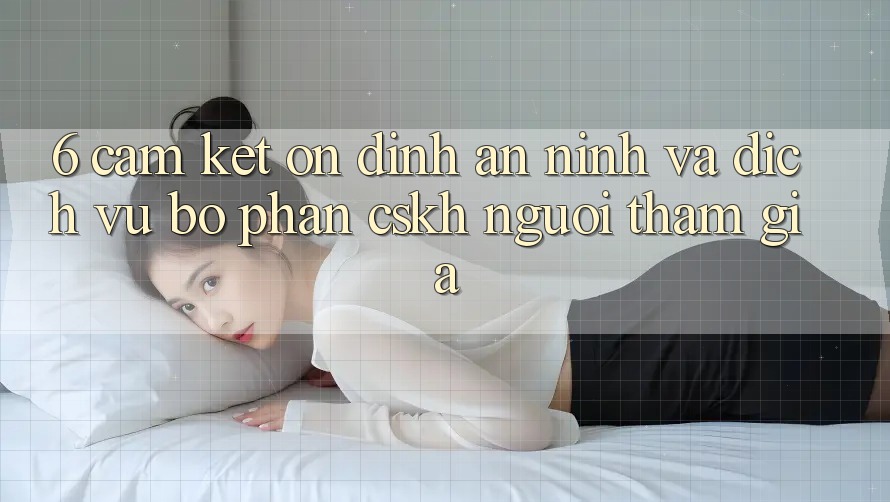 6. Cam Kết Ổn định An ninh Và Dịch Vụ Bộ phận CSKH Người tham gia 6. Cam Kết Ổn định An ninh Và Dịch Vụ Bộ phận CSKH Người tham gia