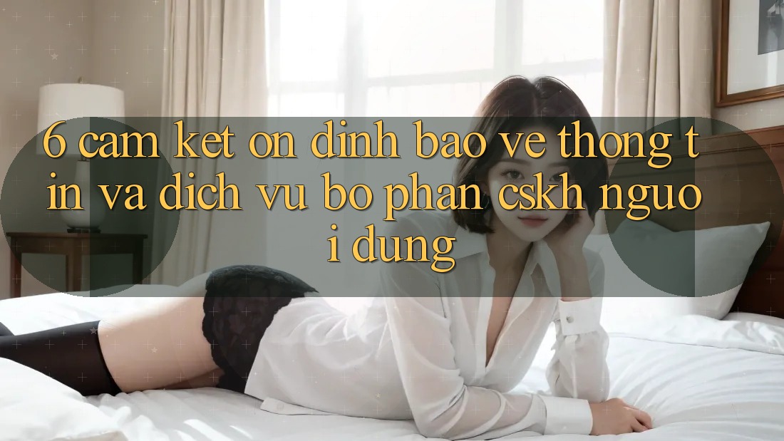 6. Cam Kết Ổn định Bảo vệ thông tin Và Dịch Vụ Bộ phận CSKH Người dùng 6. Cam Kết Ổn định Bảo vệ thông tin Và Dịch Vụ Bộ phận CSKH Người dùng