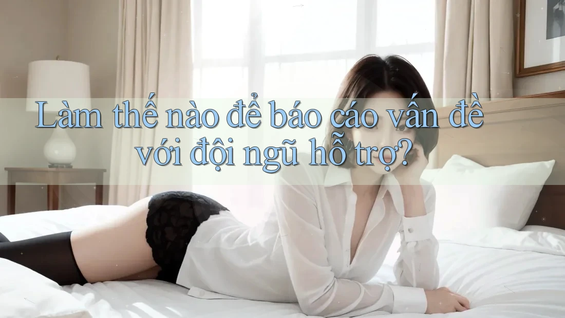 Làm thế nào để báo cáo vấn đề với đội ngũ hỗ trợ? Làm thế nào để báo cáo vấn đề với đội ngũ hỗ trợ?